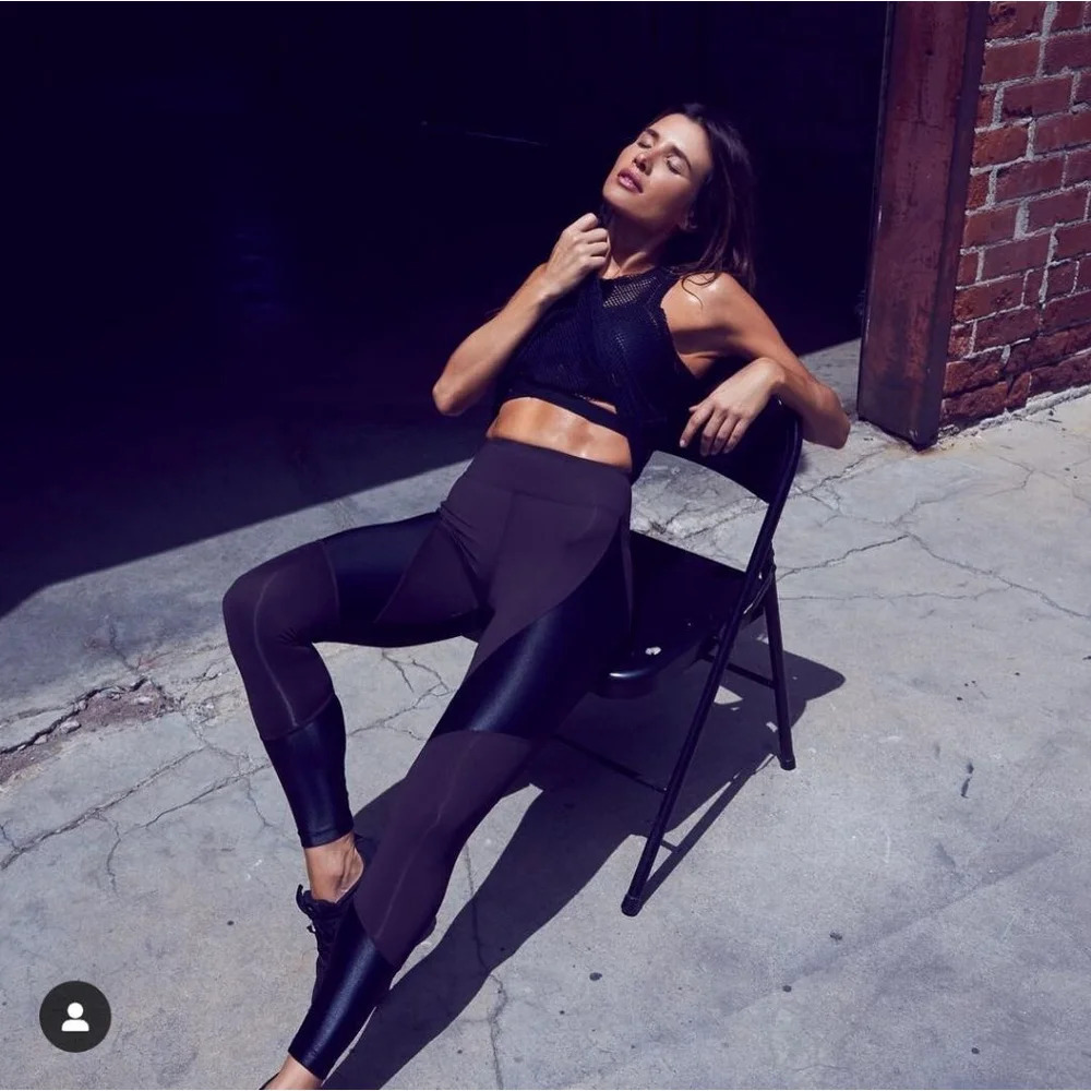 Koral Pine Drive leggings in black and brown Sz S
